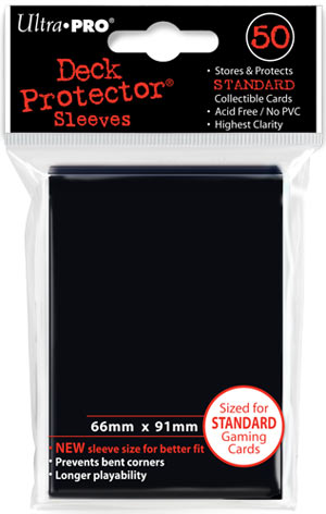 Ultra-Pro "Raven Black" -Nouveau format- x50