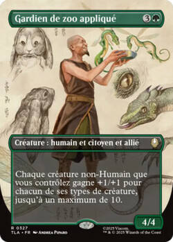 Gardien de zoo appliqué