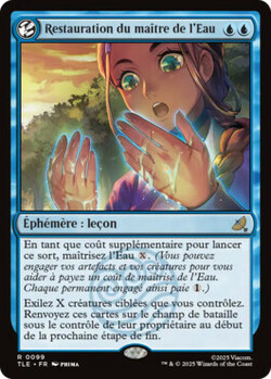 Restauration du maître de l'Eau