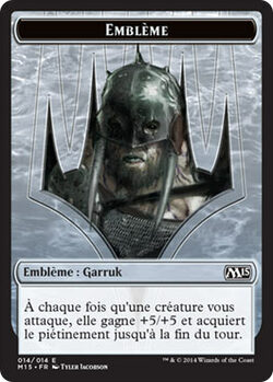 Emblème : Garruk, prédateur du zénith