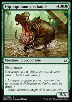 Hippopotame déchaîné