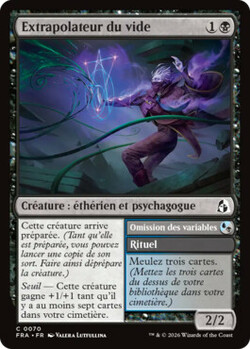 Extrapolateur du vide