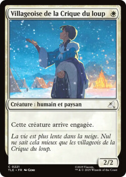 Villageoise de la Crique du loup