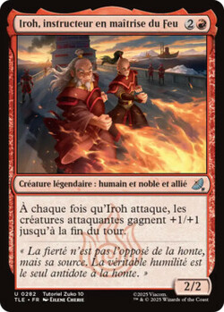 Iroh, instructeur en maîtrise du Feu