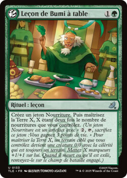 Leçon de Bumi à table