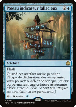 Poteau indicateur fallacieux