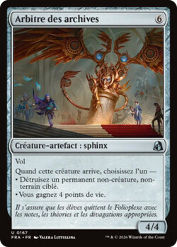 Arbitre des archives