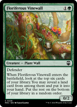 Floriferous Vinewall