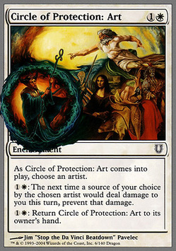 Cercle de protection : art