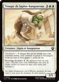 Troupe de lapins-kangourous
