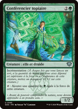 Conférencier topiaire