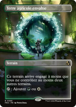 Terre agricole envahie