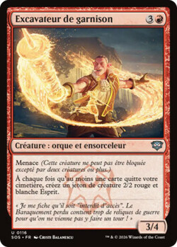 Excavateur de garnison