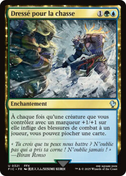 Dressé pour la chasse