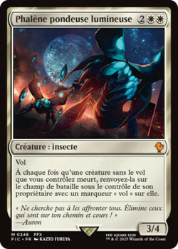 Phalène pondeuse lumineuse