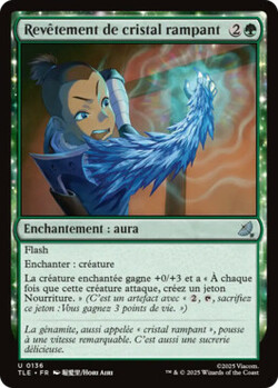 Revêtement de cristal rampant