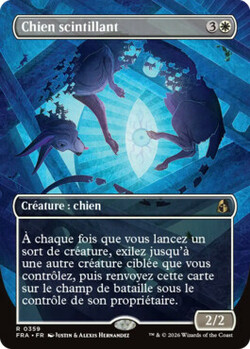 Chien scintillant