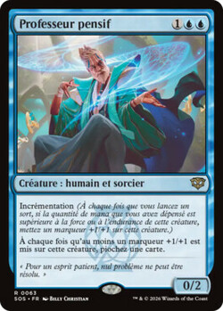 Professeur pensif
