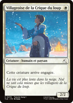 Villageoise de la Crique du loup