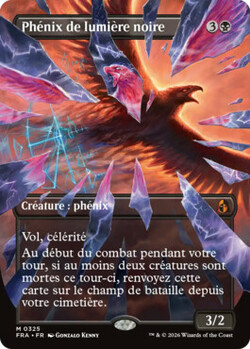 Phénix de lumière noire