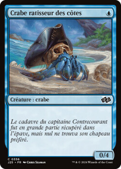 Crabe ratisseur des côtes