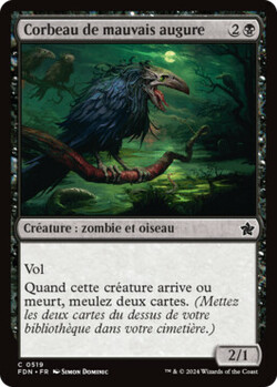 Corbeau de mauvais augure