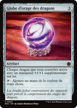 Globe d'orage des dragons