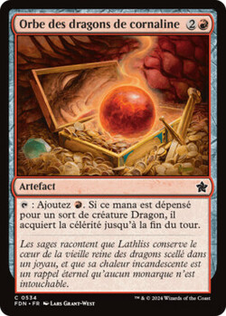 Orbe des dragons de cornaline