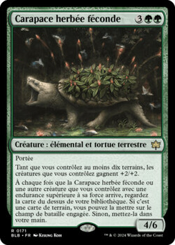 Carapace herbée féconde