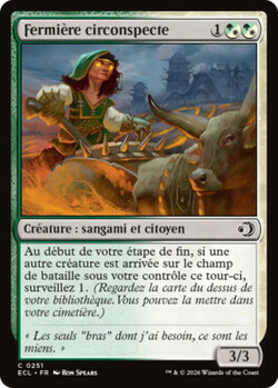 Fermière circonspecte