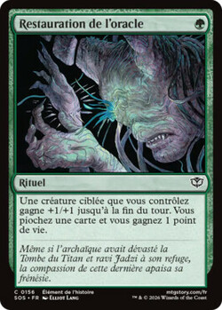Restauration de l'oracle