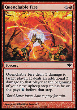 Quenchable Fire