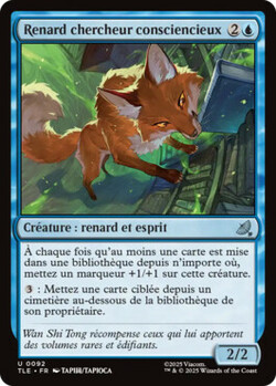 Renard chercheur consciencieux