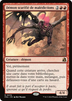Démon scarifié de malédictions