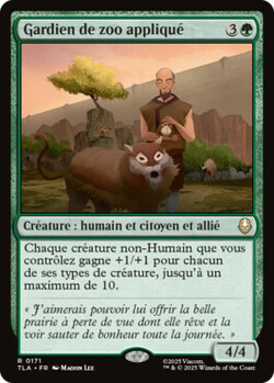 Gardien de zoo appliqué