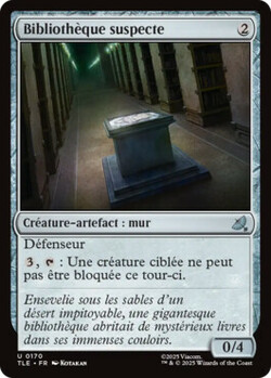 Bibliothèque suspecte