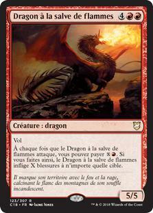 Dragon à la salve de flammes