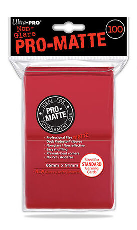Ultra-Pro  Matte Red -Nouveau format- x100