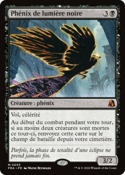 Phénix de lumière noire