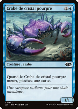 Crabe de cristal pourpre