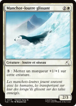 Manchot-loutre glissant