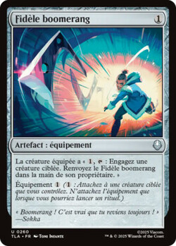 Fidèle boomerang