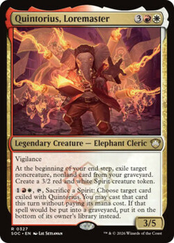 Quintorius, Loremaster