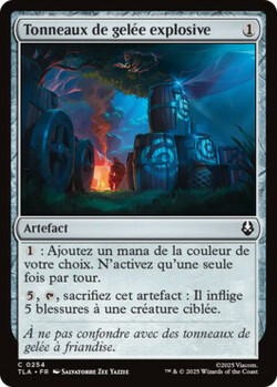 Tonneaux de gelée explosive