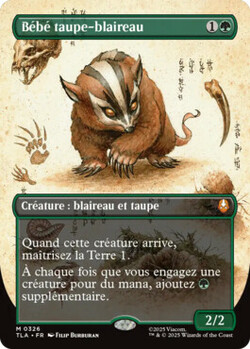 Bébé taupe-blaireau