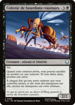 Colonie de bourdons-vautours