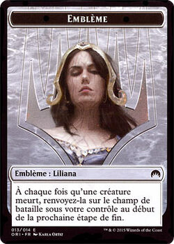 Emblème : Liliana, nécromancienne provocatrice