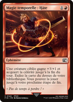 Magie temporelle : hâte