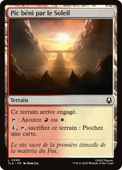 Pic béni par le Soleil