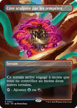 Côte sculptée par les tempêtes